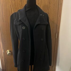 Hurley Women's Classic Black Pea Coat